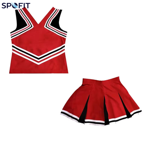 Uniformes de cheerleading professionnels pour filles, 100% polyester extensible, uniformes de cheerleading personnalisés pour la performance - Product Image 3