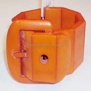 Joyería de resina de lujo de la mejor calidad, nueva moda, brazalete transparente negro, pulseras para mujeres, artesanía india RF, regalo de diamantes de perlas - Product Image 4