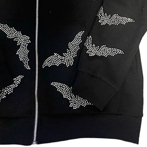 Sudadera con Capucha de Diamantes de Imitación, Estilo Casual Brillante, Cortavientos, Sudadera Brillante para Hombre, Moda de Invierno, Sudadera con Brillo - Product Image 4