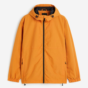2026 Custom Men's Windbreaker Jacket Hooded Casual 100% Polyester Waterproof Zippered Breathable Eco-Friendly Jacket - Product Image 1