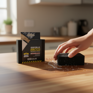 Bloc éponge givré 12,5*10*1,2cm Grain moyen ESPONJA LIJADO SCOURING PAD - Product Image 2