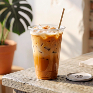 Clear PP <b>Plastic</b> <b>Cup</b> 95mm Diameter 12-22 oz Transparent Disposable <b>Cup</b> For Cold Beverages Coffee Tea - Product Image 1