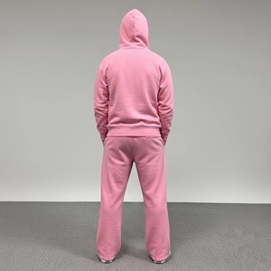 Chándal Deportivo de Alta Calidad para Hombre, Color Sólido, con Logotipo Personalizado, Corte Regular, 100% Algodón, Estilo Hip Hop, con Capucha - Product Image 4