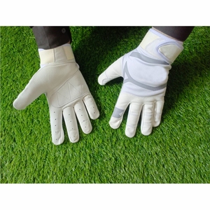 Gants de frappe en cuir blanc rembourrés, à enfiler, en tissu tricoté, unisexes, pour adultes, gants d'entraînement, fabrication sur mesure OEM, vente en gros - Product Image 1