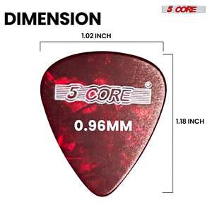 5 púas de guitarra de 12 piezas de celuloide, ligeras, medianas, pesadas y extra pesadas para guitarras acústicas y eléctricas - Product Image 4