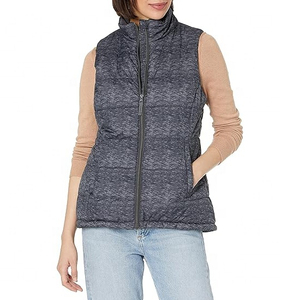 <b>Women's</b> Winter Warm Quilted Puffer Vest Lightweight <b>Sleeveless</b> Nylon <b>Jacket</b> Breathable Windproof Zipper Front Casual Outerwear - Product Image 1