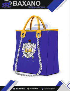 Bolsa de Lona Resistente Azul Rey y Dorado con Correa de Cadena, Gran Capacidad, Alta Calidad, de la Hermandad Sigma Gamma Rho, Bolsa de Moda SGR - Product Image 5