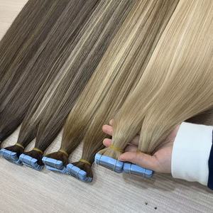Extensioni per <span class=keywords><strong>capelli</strong></span> 100% <span class=keywords><strong>veri</strong></span> Remy con nastro invisibile a doppia faccia 50/100g, <span class=keywords><strong>capelli</strong></span> umani vietnamiti all'ingrosso - Product Image 1