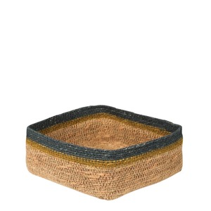 ชุดตะกร้าสานทรงสี่เหลี่ยม 2 ใบ พร้อมงานเย็บมือ ตะกร้าเก็บของ ขายส่ง เป็นมิตรกับสิ่งแวดล้อม ผลิตในเวียดนาม - Product Image 4