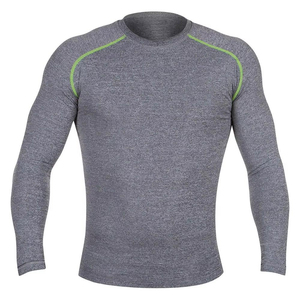 Customize Your Own Logo Heat-Transfer Printed Breathable Full Sleeve <b>Compression</b> MMA Rash Guard Spandex/Polyester for Online - Product Image 1