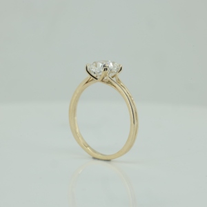 925 Sterling Silver GRA VVS Moissanite Toi Et Moi Ring Mossonite Diamond Engagement Ring Women - Product Image 2