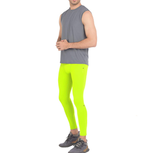 Men's Quick-Drying Breathable Compression Yoga Leggings with Custom Patch Pocket Elastic Waist <b>Tight</b> Pants Stretch Legging - Product Image 4