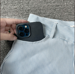 Femmes 2024 Automne Casual Stripe High Waist Zipper Shorts Vintage Female Short Pants Fashion Mujer Trendy Outfit - Product Image 3