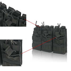 Bolsa Utilitaria de Triple Compartimento Compatible con MOLLE, Organizador Abierto para Herramientas de Exterior, Accesorios de Camping - Product Image 4