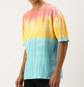 Fabricants de t-shirts imprimés, mode masculine, nouveau t-shirt imprimé tie-dye, t-shirt personnalisé pour l'exercice, t-shirt tie-dye en coton de haute qualité - Product Image 1