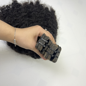 Ruban bouclé birman en 100% cheveux humains bruts vietnamiens, cuticule complète alignée sans enchevêtrement sans perte, extensions de cheveux en bande - Product Image 2
