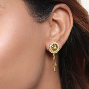 Cadeau de Noël pour la Saint-Valentin, boucles d'oreilles étoiles dorées plaquées or 925 en argent sterling pour femmes et filles - Product Image 3