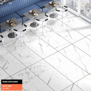 กระเบื้องพอร์ซเลน600x1200มม. ความเงางามสูงทนความร้อนได้อย่างดีเยี่ยมเหมาะสำหรับวิลล่าอพาร์ทเมนต์และการตกแต่งภายในที่หรูหราใน GCC - Product Image 3