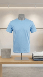 T-shirt pour homme à col rond avec motif, 100% coton, surdimensionné, tricoté, impression numérique, confortable, décontracté, mode, vente en gros - Product Image 2