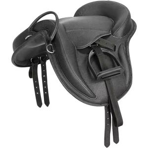 Selle de cheval 10-18 pouces, style Western, avec arceau en bois synthétique léger, pour la course de barils, l'équitation en trail et les compétitions - Product Image 3