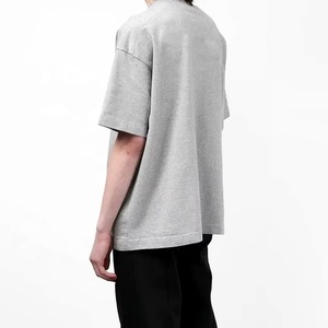 T-shirt col rond coupe classique personnalisé de haute qualité 2026 avec logo personnalisé / Manches courtes en coton uni à séchage rapide et respirant pour homme - Product Image 5