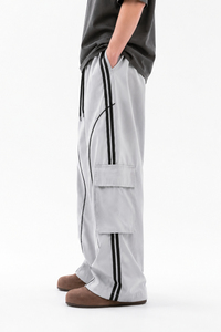 Conjunto familiar a juego 2026: Camiseta holgada y pantalones cargo de pierna ancha para padres e hijos, estilo casual urbano - Product Image 6