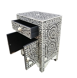 Natural Crafts Bone Inlay Cabinet Price Hot Selling Antique Vintage Modern 2-Drawer Bone Inlay Cabinet Space Saving -Friendly - Product Image 3