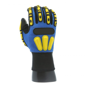 Protection contre les chocs de haute résistance, excellente résistance à l'huile et à l'eau, ajustement durable et confortable, et cuir synthétique Amara, gants de mécanicien. - Product Image 3