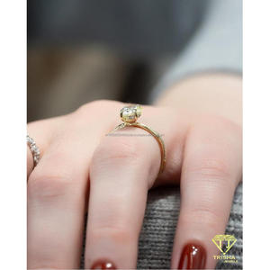 Oval Cut Moissanite Engagement <b>Ring</b> 925 Sterling <b>Silver</b> Gold Plated <b>Solitaire</b> Bridal Wedding Jewelry For Women Elegant Gift - Product Image 6