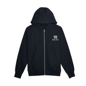 Sudadera con Capucha y Cremallera Personalizada con Estampado de Dibujos Animados, Color Negro, Sudadera con Capucha Unisex Premium, Chaqueta con Cremallera Completa, Sudadera de Forro Polar Informal - Product Image 3