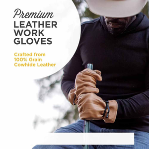 Top Quality Reinforced Cowhide Grain Leather <b>Driver</b> <b>Gloves</b> Personal Protective Heavy Duty Abrasion Resistant Durability <b>Gloves</b> - Product Image 4