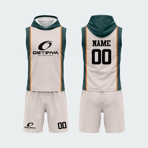 Camisetas de Compresión sin Mangas Personalizadas 2026, Nuevo Diseño con Capucha, Uniforme 7v7 con Estampado Digital Antibacterial 100% - Product Image 5