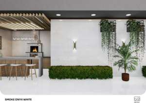 กระเบื้องพอร์ซเลนเรียบเงา Regalia Prism ขนาด 600x1200 มม. 60x120 ซม. 24x48 นิ้ว รูปแบบกว้างพิเศษ ความเงางามสูง สำหรับปูพื้นตกแต่ง - Product Image 4