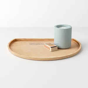 Bandeja de Madera de Tendencia Mundial, Hecha a Mano, Rústica, Diseño Zen Asiático Antiguo, Centro de Mesa Multifuncional para Decoración del Hogar, Navidad - Product Image 2