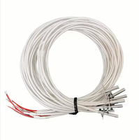 Sensor de temperatura PT100 de resistencia de platino RTD 3850K con cable de 3 núcleos.
