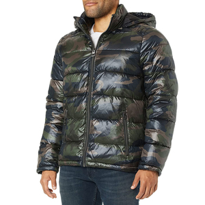 Custom Logo Outdoor Canvas Stand Lightweight <b>Waterproof</b> Breathable <b>Warm</b> Puffer Winter Jacket Long Sleeve for Men New Arrival - Product Image 4