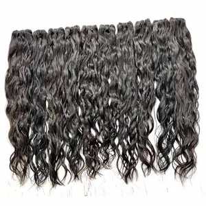 Cheveux indiens crus en vrac 100% naturels et non traités, paquets de trame de cheveux de TEMPLE de grande qualité, fabricant