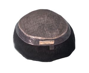 Perruque Toupet Lisse en Cheveux Humains Remy Indiens Miraje Model Taz BD avec Densité de 100% et Base en Dentelle PU à Ondulations Naturelles Profondes et Souples - Product Image 1