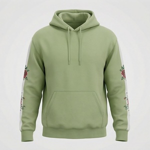 Sudadera con Capucha de Felpa 100% Algodón con Lavado Ácido, Corte Regular, para Hombre, Personalizada, Gruesa, con Bolsillos, Conjunto de Sudadera Transpirable para Invierno, OEM - Product Image 1