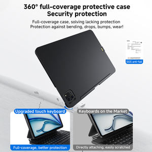Étui pour clavier magique à connexion directe pour <span class=keywords><strong>iPad</strong></span> Pro 10,9 pouces <span class=keywords><strong>Air</strong></span> <span class=keywords><strong>4</strong></span> 5 6 M3 Étui pour tablette intelligente magnétique avec couverture intégrale rétroéclairée et pavé tactile - Product Image 5