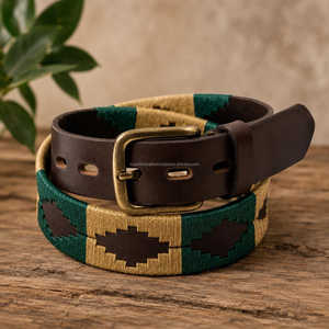 Ceinture Polo de Luxe Personnalisée en Cuir Véritable, Tressée à la Main, Style Argentin, Robuste en Cuir de Vachette Véritable, Sacs et Étuis OEM LPB-0109 - Product Image 5