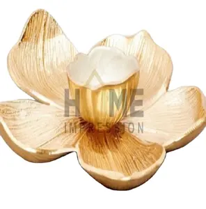 โลตัสเคลือบชิปและจุ่มมันวาวถาดที่มีชามดอกไม้ - Product Image 1