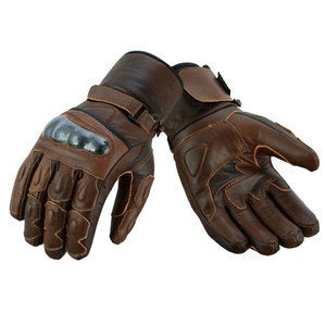 Gants de moto classiques personnalisés, respirants, imperméables, en cuir, avec protection des articulations, pour la course, la moto, le sport et la pêche - Product Image 4