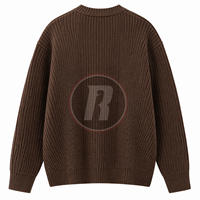 Pull en tricot léger personnalisable de haute qualité pour hommes, 100% polyester, pull chaud et confortable, vêtements décontractés d'hiver