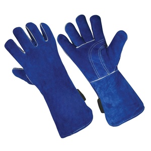 Guantes DE TRABAJO DE SEGURIDAD DE CUERO dividido largo con aislamiento de diseño personalizado MOQ bajo para soldadura - Product Image 1