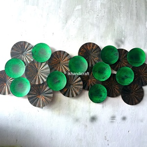 งานศิลปะตกแต่งผนังทำมือลายดอกไม้ขนาด 100 ซม. ขอบไม่เรียบ สีทองโบราณ คอลเลคชั่นดีว่า ความต้องการสูง ของตกแต่งบ้าน - Product Image 1