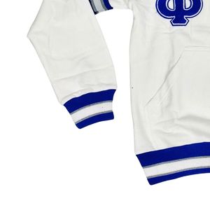 Sudadera de Chenilla Blanca Phi Beta Sigma para Hombre, Ajuste Cómodo, Tela Premium, Ropa de Fraternidad Griega, Uso Casual - Product Image 6