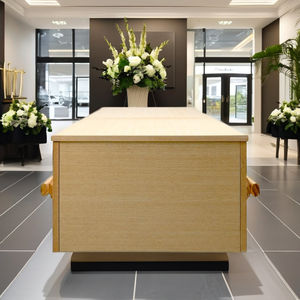 CKT209C02 Mango de ataúd de madera plegable de alta calidad Tapa plana lista para cremación ecológica Mejor precio Entrega rápida directamente - Product Image 6