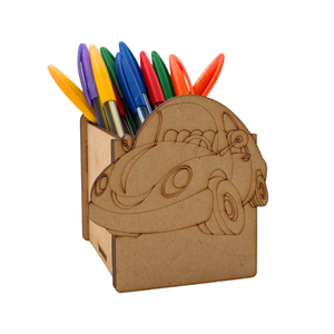 MDF Pen Holder Cup <b>Car</b> Designer Organizer <b>Table</b> Ware Holder Custom Size Good Polished Office <b>Table</b> Pen Holder - Product Image 1