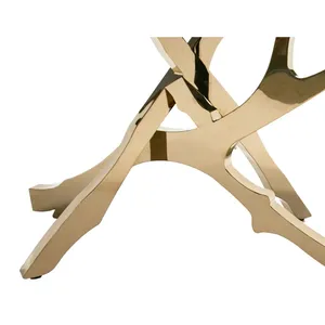 Table basse rectangulaire en métal artisanale de qualité supérieure, design scandinave, écologique, hauteur réglable, résistante aux intempéries - Product Image 5